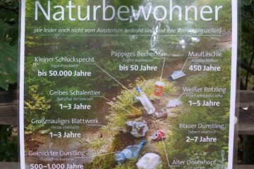 Unbeliebte Naturbewohner Plakat: Müll & Co